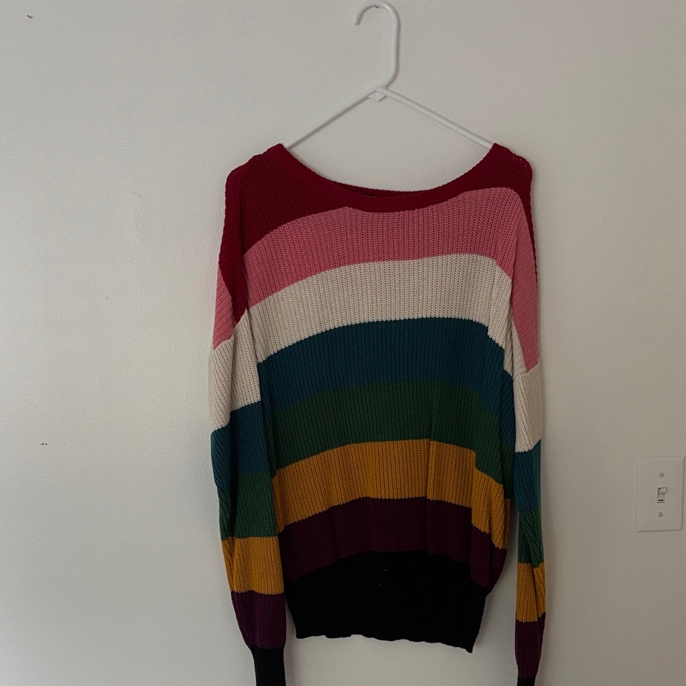 Forever 21 Multicolor Striped Sweater